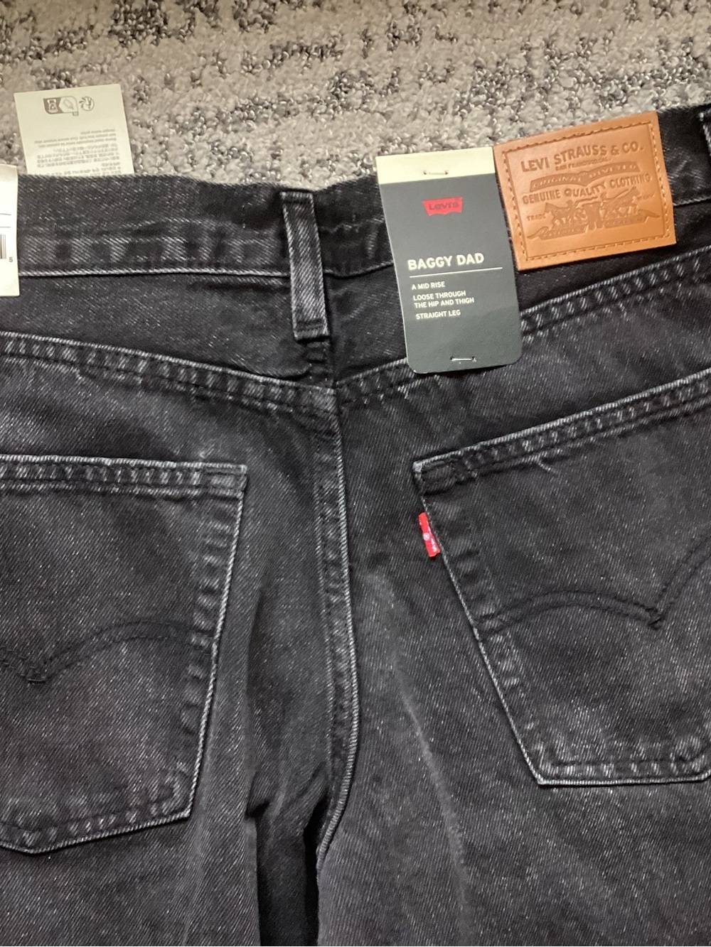 Levi's Baggy Dad Women's Jeans - Washed Black